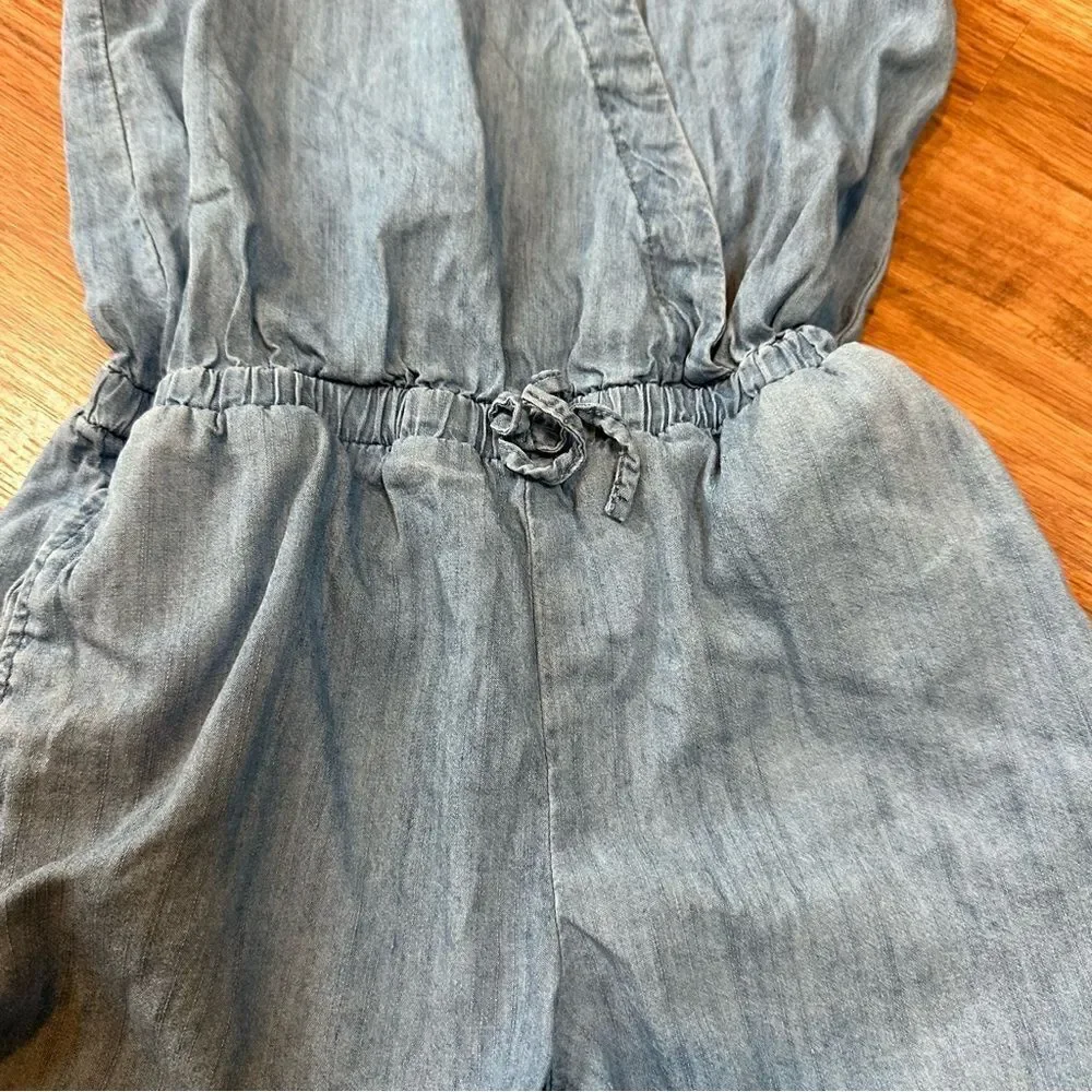 Girls Dress / Romper | Floral & Denim Patterns | Girls  size 7 - Medium